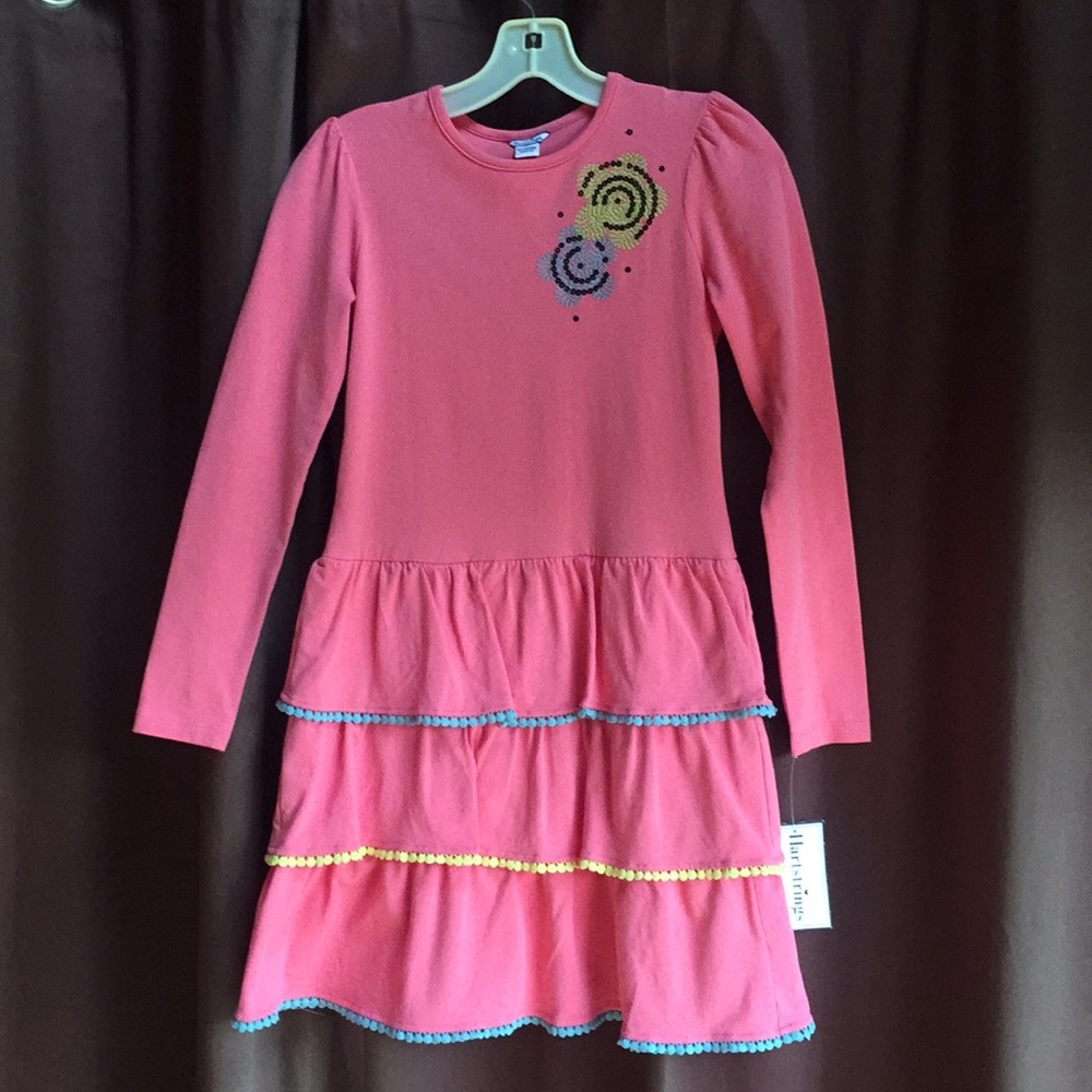 Hartstrings jersey Knit Dress -girls size 12